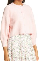 Thumbnail for your product : Alice + Olivia Sylvie Balloon Sleeve Crop Fuzzy Cardigan