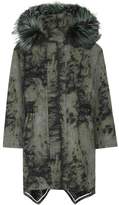 Thumbnail for your product : Fendi Fur-trimmed wool coat