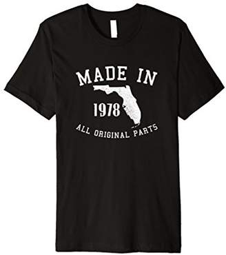 Made in 1978 Florida Home Shirt|Born in Florida 1978 T-shirt