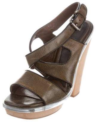 Marni Leather Crossover Sandals