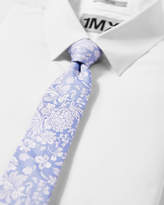 Thumbnail for your product : Express Narrow Floral Silk Blend Tie