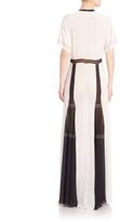 Thumbnail for your product : Burberry Two-Tone Silk Crepe Gown