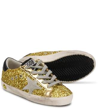 Golden Goose Kids Superstar glitter sneakers