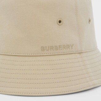 Burberry Ebroidered Logo Cotton Bucket Hat
