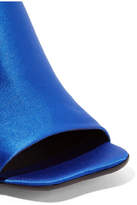 Thumbnail for your product : MM6 MAISON MARGIELA Satin Mules - Bright blue