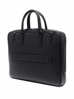 Thumbnail for your product : Bally Embossed-Monogram Leather Briefcase