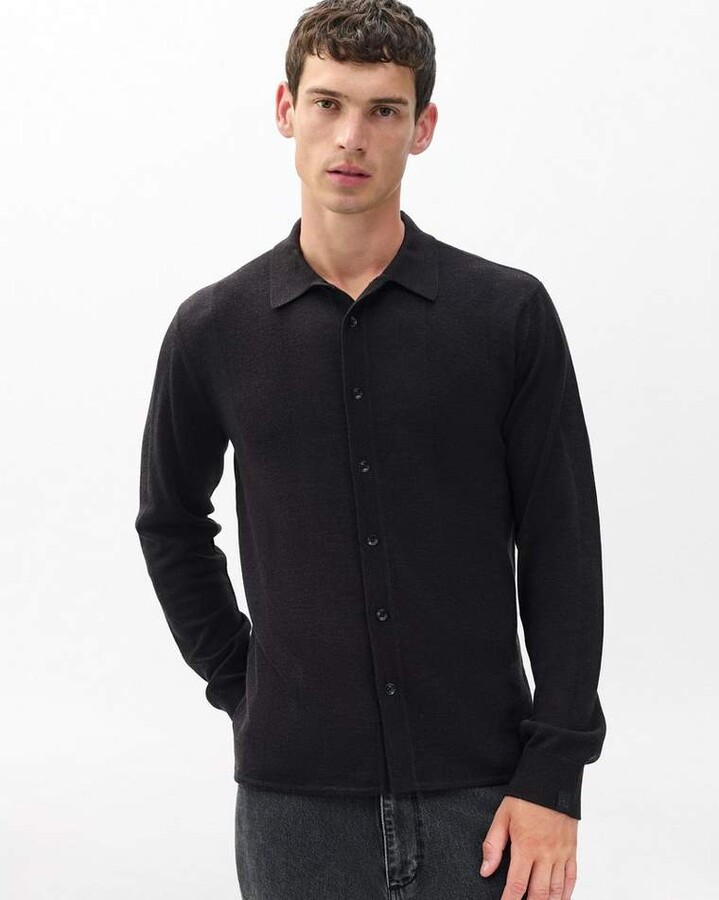 Crawford Wool Cashmere Knit Shirt