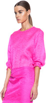 Thumbnail for your product : Isabel Marant Kairo Silk Pullover in Fuchsia