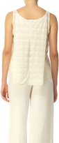 Thumbnail for your product : Max Studio Embroidered Mesh Swing Top