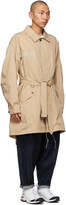 Thumbnail for your product : Fumito Ganryu Beige Mods Soutiencollar Coat
