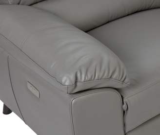 Argos Home Elliot 3 Seater Leather Mix Recliner Sofa