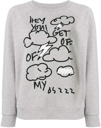 6397 Clouds Print Sweatshirt