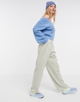 Thumbnail for your product : AX Paris v-neck cropped jumper in blue