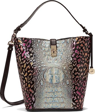 Shira Leather Bucket Bag, Pink Cosmo Melbourne