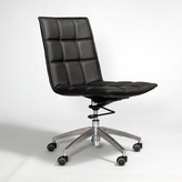 Thumbnail for your product : Matrix Gates Mid-Back Leather Office Chair with Swivel