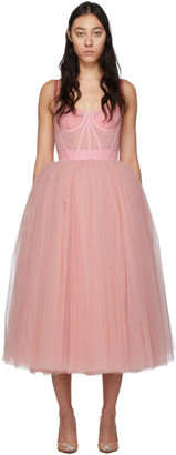 Dolce & Gabbana Pink Tulle Bustier Dress