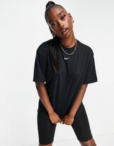 Thumbnail for your product : Nike Mini Swoosh oversized t-shirt in black