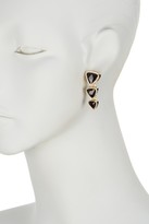 Thumbnail for your product : Boy Meets Girl Triple Triangle Drop Crystal Earrings