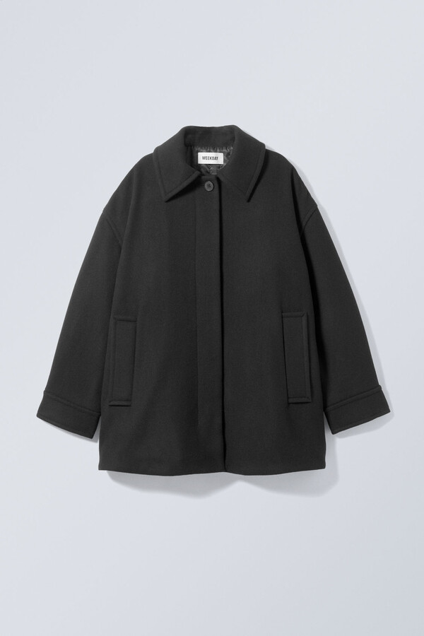 Weekday Tower Wool Jackets Black ShopStyle