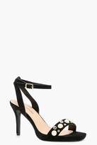 Thumbnail for your product : boohoo Nina Pearl Embellished Two Part Sandals