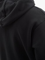 Thumbnail for your product : Palm Angels Graffiti Logo-print Cotton Hooded Sweatshirt - Black Yellow