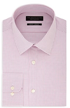 The Men's Store at Bloomingdale's Shadow-Checked Slim Fit Dress Shirt - 100% Exclusive