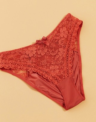 orange lace underwear