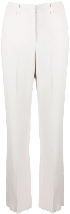 white high waisted pleated pants
