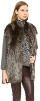 Thumbnail for your product : Giambattista Valli Woolen Coat with Fox Fur