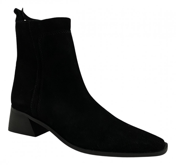 zara black suede boots