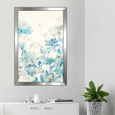 Winston Porter 'Translucent Garden Blue III' Watercolor Painting Print