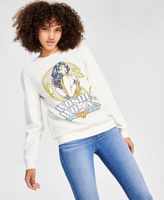 Love Tribe Juniors' Wonder Woman Graphic Sweatshirt - ShopStyle