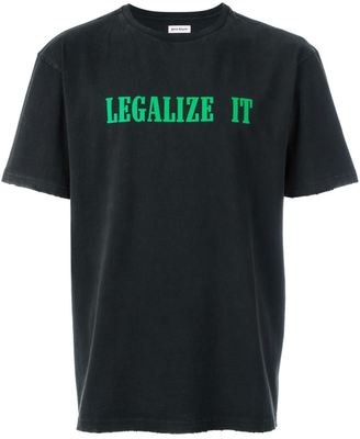 Palm Angels 'Legalize It' print T-shirt - men - Cotton - XL