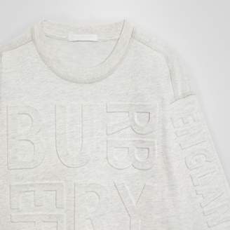 Burberry Embossed Logo Cotton Sweatshirt