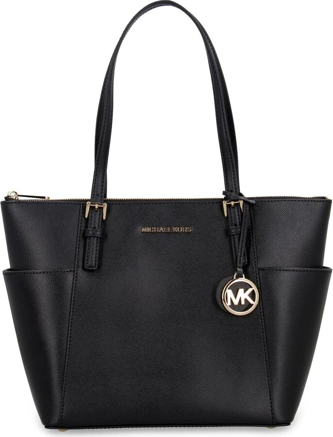 MICHAEL Michael Kors Jet Set Charm Small Chain Pouchette (Pale Gold)  Shoulder Handbags - ShopStyle