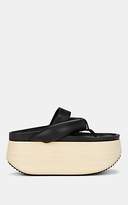Thumbnail for your product : Jil Sander Women's Leather Platform Sandals - Black