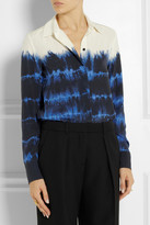 Thumbnail for your product : Stella McCartney Arlo tie-dyed silk-crepe shirt
