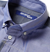 Thumbnail for your product : Junya Watanabe Patchwork Cotton-Chambray Shirt