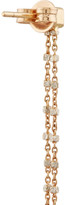 Thumbnail for your product : Carolina Bucci 18-karat rose and white gold diamond drop earrings