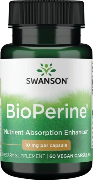 Swanson Health Products SwansonHerbalSupplementsBioperine10mg60Caps