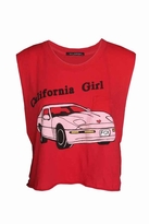 Thumbnail for your product : Wildfox Couture California Girl Charlie Crop Tank in Ferrari Red