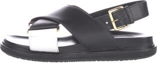 Marni Leather Slingback Sandals