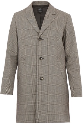 A.P.C. Tristan cotton and linen-blend overcoat