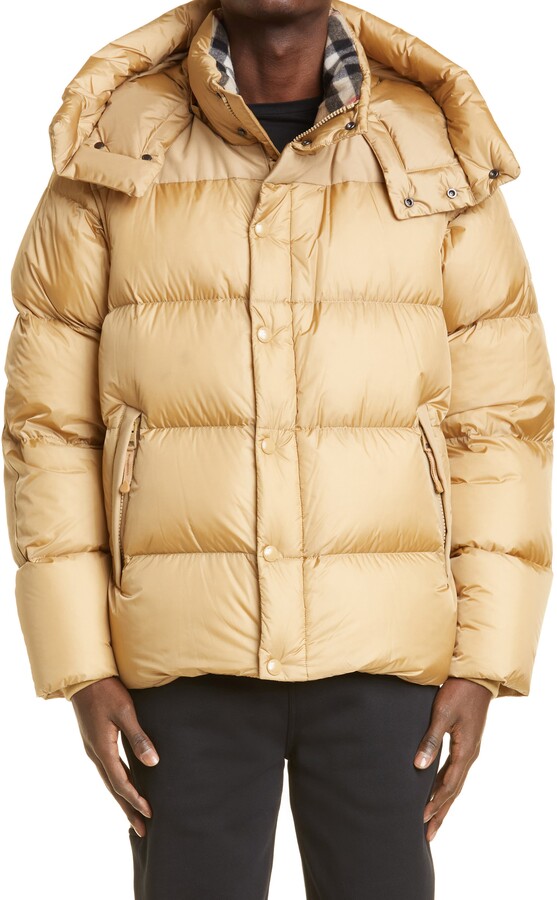 Burberry Lockwell Detachable Sleeve Down Puffer Coat - ShopStyle