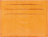 Thumbnail for your product : Givenchy Orange Ostrich Leather Card Holder