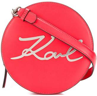 Karl Lagerfeld Paris K/Signature round crossbody bag
