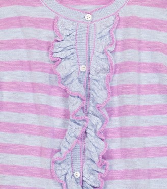 Morley Nacho striped cotton-blend cardigan
