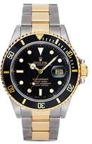 Thumbnail for your product : Rolex Pre-Owned Stainless Steel and 18K Yellow Gold Two Tone Submariner Watch with Black Dial, 40mm