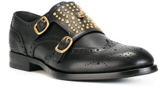 Gucci studded monk strap shoes