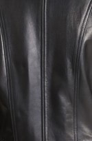 Thumbnail for your product : Ellen Tracy Zip Front Leather Walking Coat
